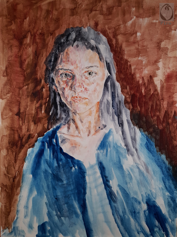 oil on paper - olio su carta di Piro